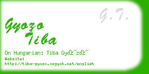 gyozo tiba business card